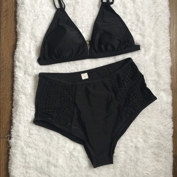 👙 Black High Waisted Bikini 👙 - Picture 4 of 8